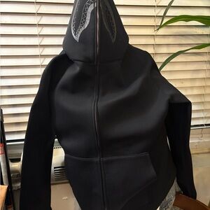 Men's Black Zip-Up Sweater